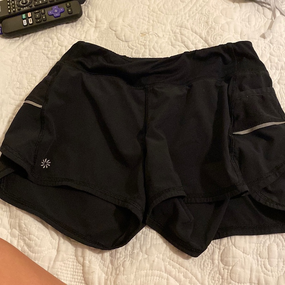 Girls running shorts black!!